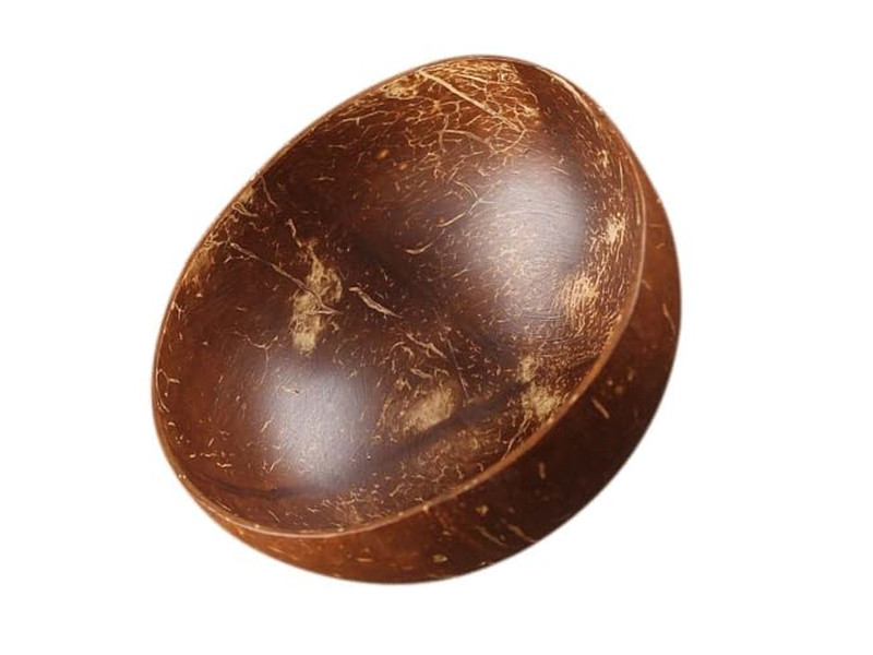 अचाई कटोरे लकड़ी का पारिस्थितिकीय कटोरा नारियल का खोल पालतू कोको अनाज