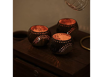 नारियल मिक्सिंग कटोरा छोटे हाथ से तराशे गए कटोरे प्राकृतिक लकड़ी जैविक बच्चे