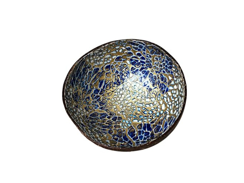 गाढ़ा नारियल कटोरा नाश्ते का कटोरा भारत कारीगर कस्टम मिश्रण नारियल खोल चिकना