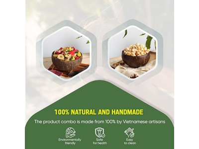 बांस के कटोरे 7 खाद्य आइसक्रीम कटोरे नारियल के 32 4 विशाल खोल जैविक