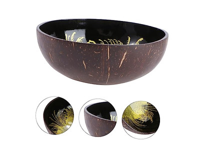 बैनटोन लाइनर्स के लिए कटोरे प्लास्टिक किचन नारियल कटोरा और चम्मच सेट स्मूथी