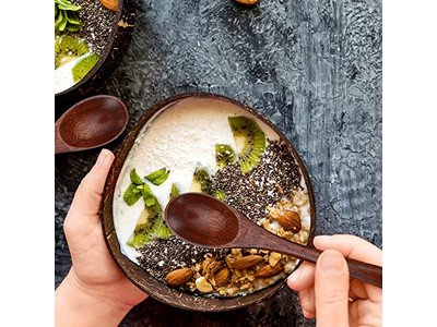 नारियल कटोरा प्रिंट सस्ते बड़े सफेद छिद्र बक्से नारियल का लोगो छिलका कटोरे शैली