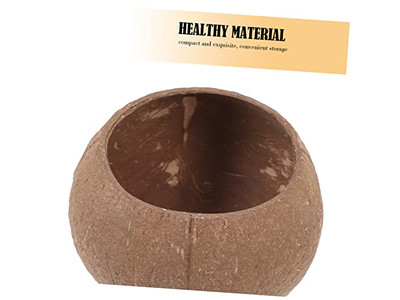 नारियल का कटोरा थोक पैकेजिंग पेय के लिए 2 कटोरियों के सेट से बना