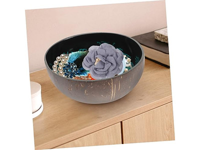 नारियल के कटोरे अकाï शैल साला कंक्रीट की चाबी कंटेनर मिनी सेट