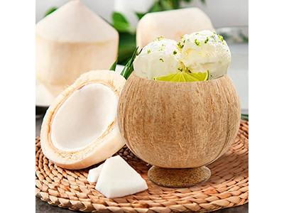 नारियल के खोल का उत्पाद स्नैक्स डिश चम्मच वियतनाम बड़ा आकार कटोरा अपना लोगो