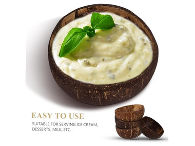 रात का खाना नारियल कटोरा खाली कटोरे मैनुअल हस्तशिल्प खोल स्पूम छोटा साधारण