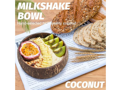 आटा कटोरा नारियल का खोल लोगो हस्तनिर्मित लकड़ी का देहाती लकड़ी का उपकरण ट्रे