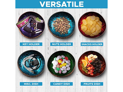 पारिस्थितिकीय कटोरा सेट हस्तनिर्मित लकड़ी के कटोरे नारियल के लिए सूप हीरा आकार