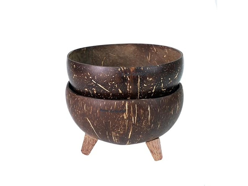 लाहयुक्त नारियल के कटोरे कटोरा चम्मच सेट बहुरंगी सर्वोत्तम मूल्य अनुकूलित