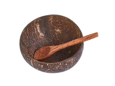 बहु-रंगीन नारियल कटोरा व्यक्तिगत कटोरे अद्वितीय मोमबत्ती बड़े सलाद खाने के लिए