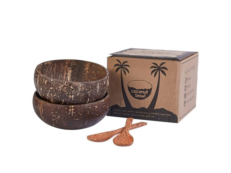 लकड़ी का फल सजावट सेट बास्केट कटोरा प्राकृतिक खोल उथला सलाद